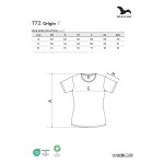 Tričko dámské Malfini Origin GOTS 172 military