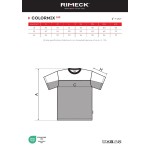Tričko unisex dvoubarevné Malfini Colormix 109 ebony gray