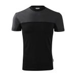 Tričko unisex dvoubarevné Malfini Colormix 109 ebony gray