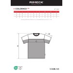 Zweifarbiges Unisex-T-Shirt Malfini Colormix 109 schwarz