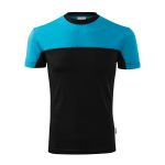 Zweifarbiges Unisex-T-Shirt Malfini Colormix 109 schwarz