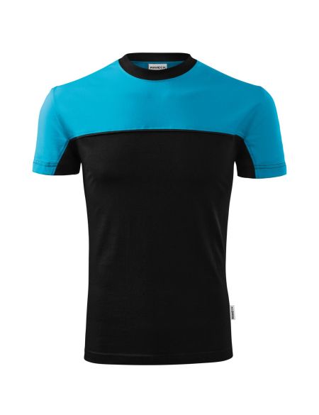 Zweifarbiges Unisex-T-Shirt Malfini Colormix 109 schwarz