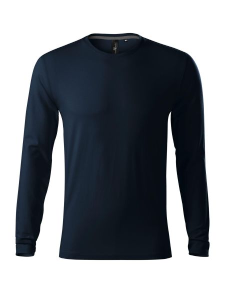 Men's fitted long sleeve T-shirt Malfini Brave 155 white