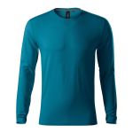 Men's fitted long sleeve T-shirt Malfini Brave 155 white
