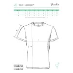T-shirt unisex Malfini Peak P74 black