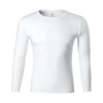Unisex Langarm-T-Shirt Malfini Progress LS P75 weiß