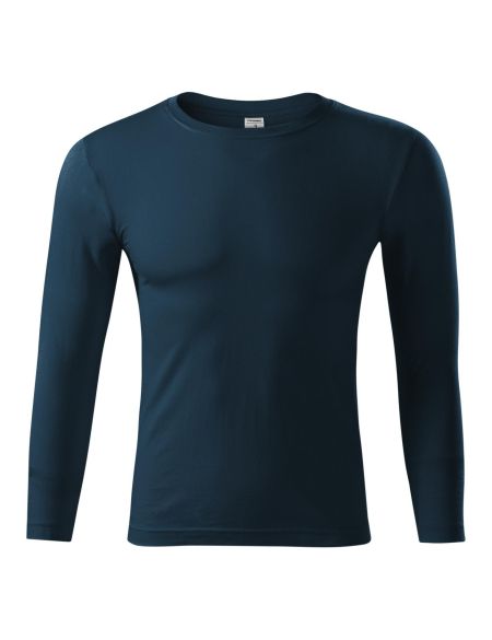 Unisex Langarm-T-Shirt Malfini Progress LS P75 weiß