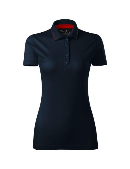 Women's polo shirt mercerized cotton Malfini Grand 269 white