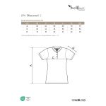 Women's bomber style polo shirt Malfini Diamond 274 white