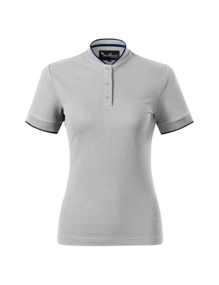 Damen-Poloshirt im Bomber-Stil Malfini Diamond 274 weiß