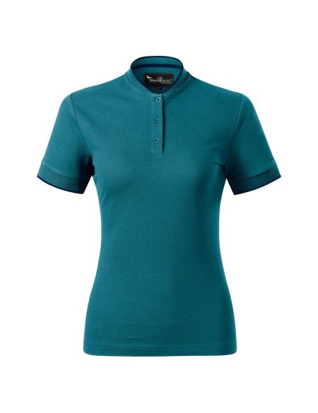 Damen-Poloshirt im Bomber-Stil Malfini Diamond 274 weiß