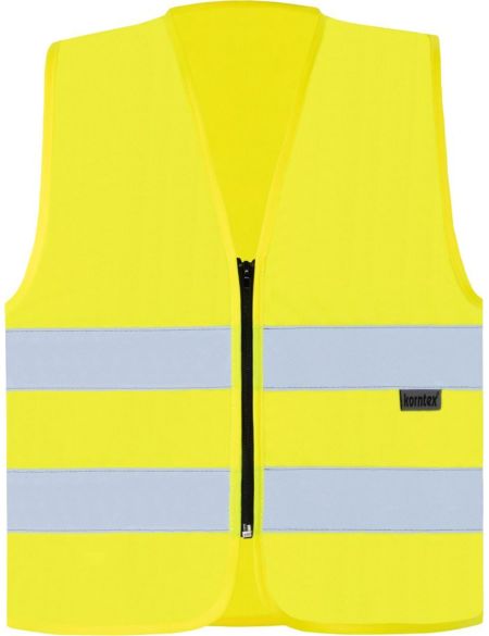 Sicherheitsweste mit Reißverschluss Korntex RX217 Köln neongrün