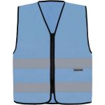 Safety vest with zipper Korntex RX217 Cologne neon green