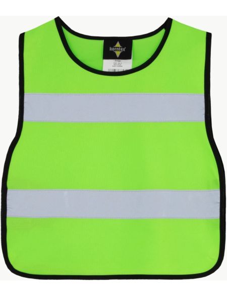 High visibility poncho Korntex P100 neon green