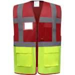 Vesta multifunčkní Hi-Vis Yoko HVW801 red/hi vis yellow