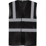 Vesta bezpečnostní síťovaná Hi-Vis Yoko HVW120 black