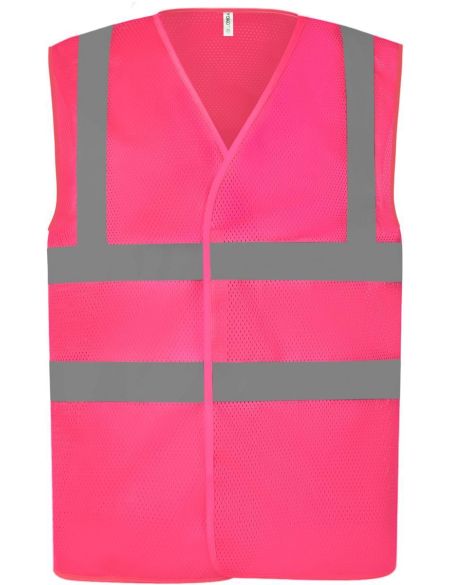 Hi-Vis safety mesh vest Yoko HVW120 white