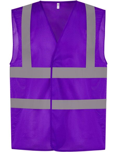 Hi-Vis safety mesh vest Yoko HVW120 white
