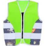 Children's safety vest Korntex ACTION silver/fire department