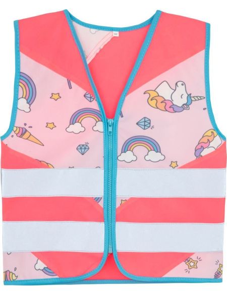 Children's safety vest Korntex ACTION silver/fire department