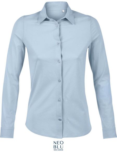 Damen Langarmshirt Neo Blu Balthazar Women optic white