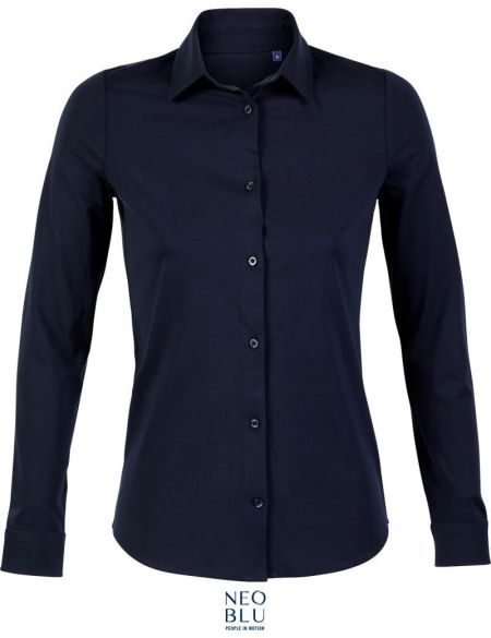 Damen Langarmshirt Neo Blu Balthazar Women optic white