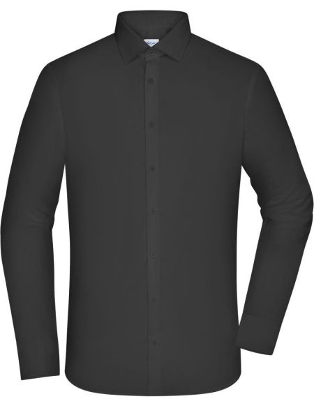 Slim Fit Popeline-Hemd mit langen Ärmeln Daiber JN1372 weiß