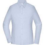 Women's poplin slim fit shirt with long sleeves Daiber JN1371 white