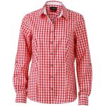 Damen Karo Langarmshirt Daiber JN637 Grün/Weiß