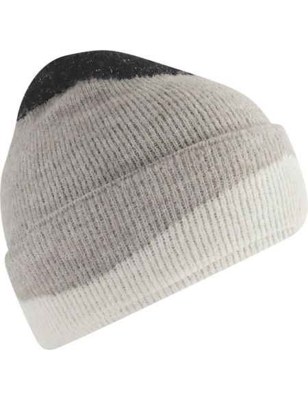 Strickmütze Soft Wave Beechfield B532 schwarz/hellgrau/softweiß