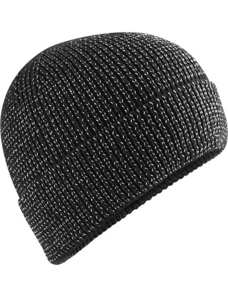 Strickmütze Streetlife Reflective Beechfield B325R weiß