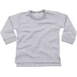 Mikina dětská z bio bavlny Babybugz BZ31 heather grey melange