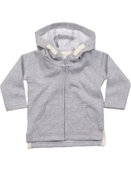 Mikina dětská na zip z bio bavlny Babybugz BZ32 black