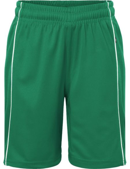 Kinder-Sportteam-Shorts Basic Daiber JN387K weiß/schwarz
