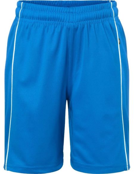 Kraťasy dětské sportovní týmové Basic Daiber JN387K white/black