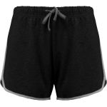 Women's sports shorts Kariban ProAct PA1021 black/grey heather