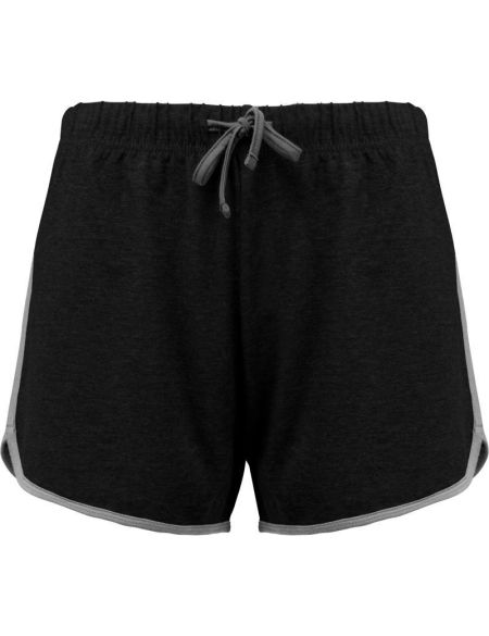 Women's sports shorts Kariban ProAct PA1021 black/grey heather