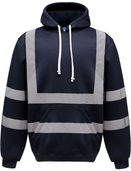 Hoodie with safety features Yoko HVK 05 black