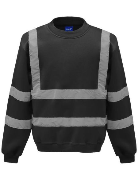 Yoko HVJ510 safety sweatshirt black