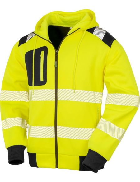 Sicherheitshoodie Result R503X fluoreszierend gelb/schwarz