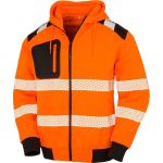 Mikina bezpečnostní s kapucí Result R503X fluorescent orange/black