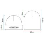 Gerippte Strickmütze Beechfield B380 weiß