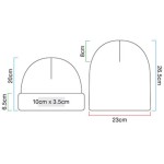 Ribbed knit hat Beechfield B380 white