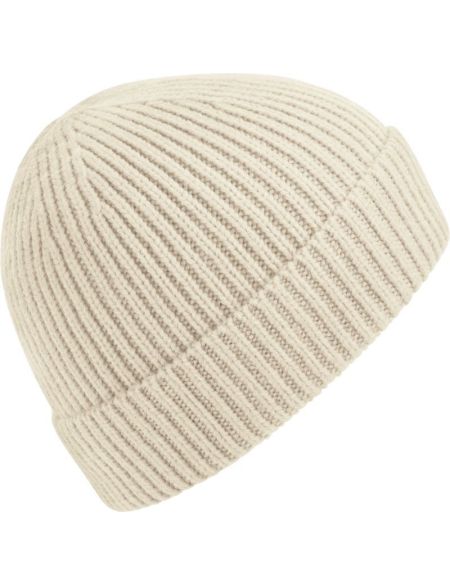 Ribbed knit hat Beechfield B380 white