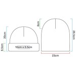 Gerippte Strickmütze Beechfield B380 weiß