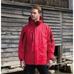 3-in-1-Herrenjacke Result R400M schwarz/schwarz