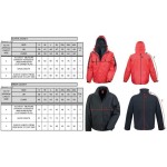 3-in-1-Herrenjacke Result R400M schwarz/schwarz