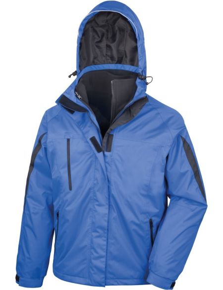 3-in-1-Herrenjacke Result R400M schwarz/schwarz