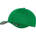 Kšiltovka 6 panelová dětská vlněná česaná Flexfit 6277 pepper green
