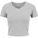 Women's crop top Build your Brand BY042 white